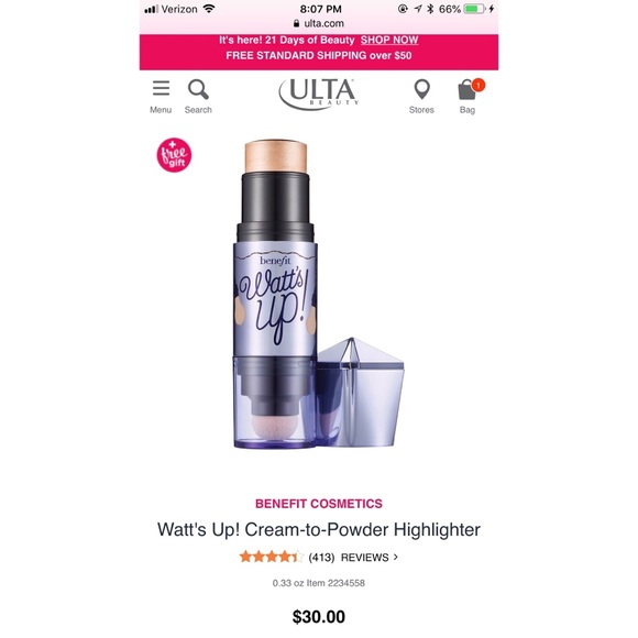 benefit cosmetics watt's up